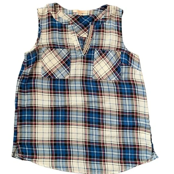 Women’s patterned tank tops size small Daniel Rainn, Skies Are Blue, Fun 2 Fun - Picture 2 of 10